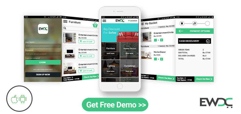 furniture ecommerce mobile app